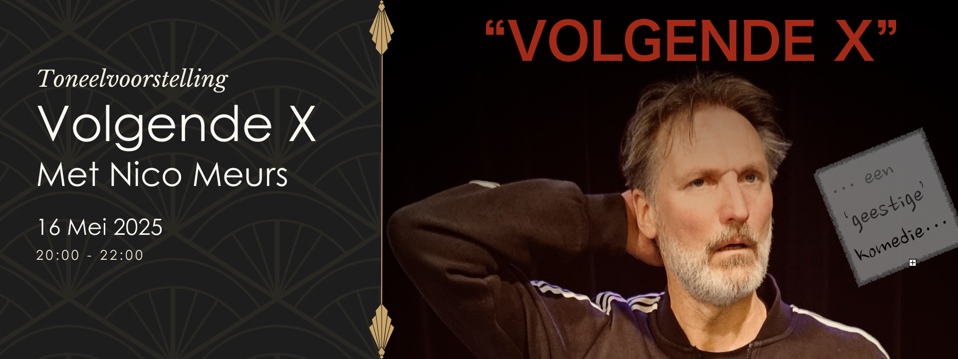 Scène uit de theatervoorstelling 'Volgende X' op 16 mei in De Alkenaer, met jonge spelers in een hedendaags, confronterend stuk.